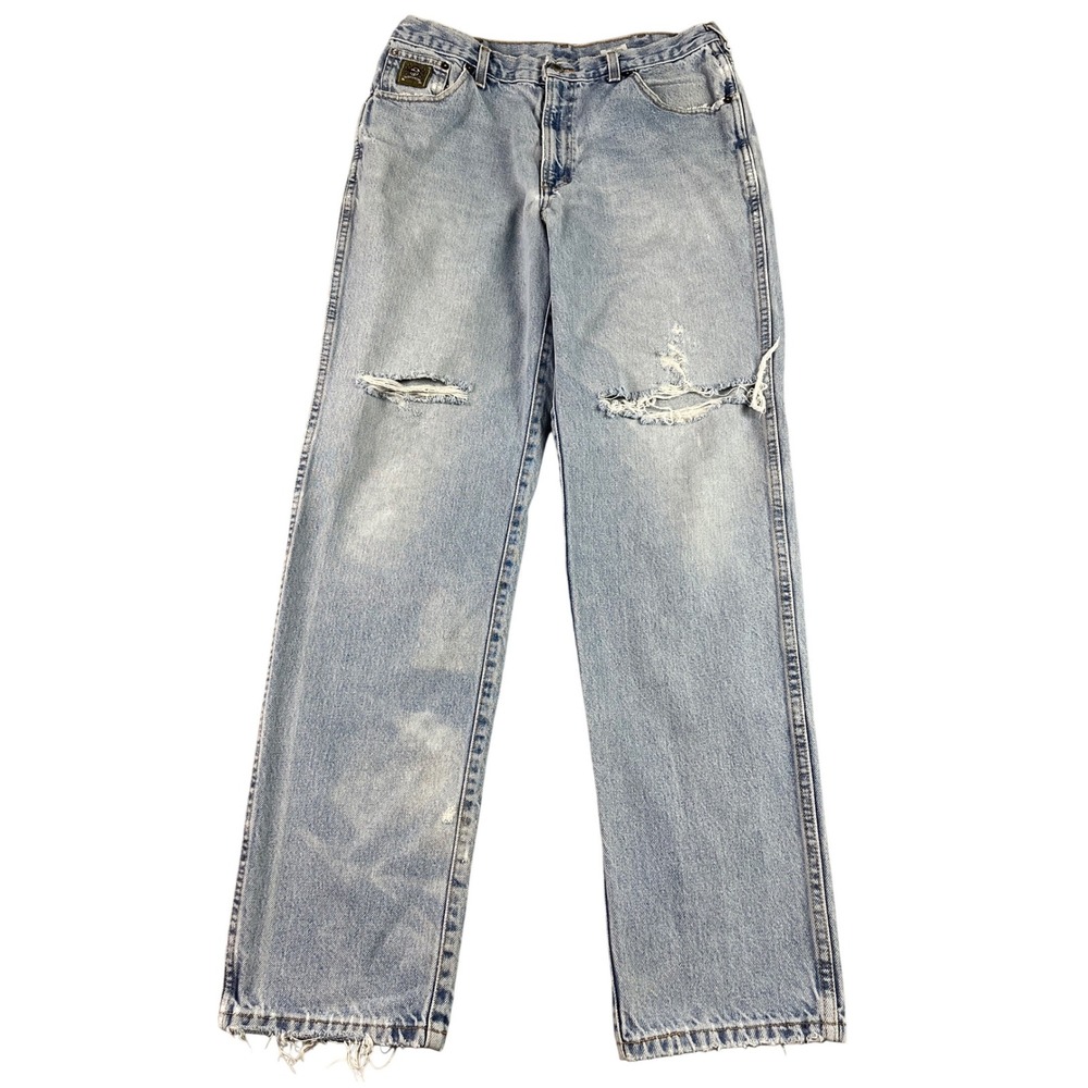 Cinch Jeans Straight Leg Mens 32x33* Distressed Relaxed Fit Thrashed Workwear